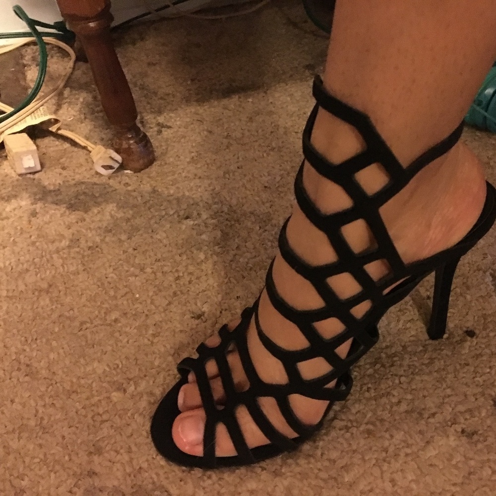 black heels